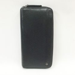 〇〇 GIORGIO ARMANI ラウンドファスナー長財布 Y2R251 ブラック Bランク