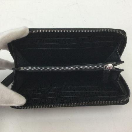  GIORGIO ARMANI ラウンドファスナー長財布 Y2R251 ブラック