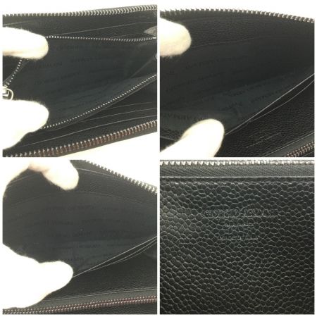  GIORGIO ARMANI ラウンドファスナー長財布 Y2R251 ブラック
