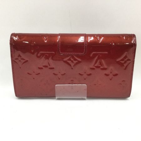  LOUIS VUITTON ルイヴィトン 長財布 ポルトフォイユ・サラ ヌー ヴェルニ ポムダムール M91499 レッド