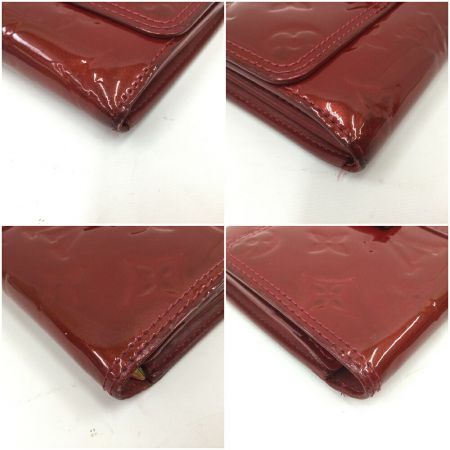  LOUIS VUITTON ルイヴィトン 長財布 ポルトフォイユ・サラ ヌー ヴェルニ ポムダムール M91499 レッド