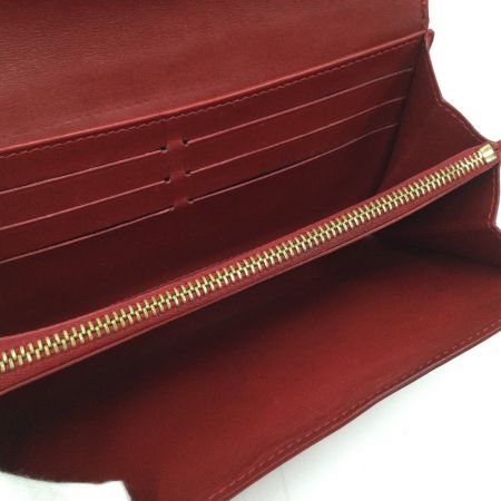  LOUIS VUITTON ルイヴィトン 長財布 ポルトフォイユ・サラ ヌー ヴェルニ ポムダムール M91499 レッド