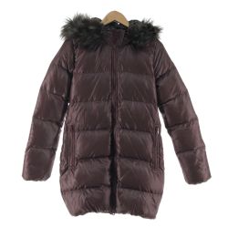〇〇 moussy マウジ レディース コート ダウンコート サイズ1 パープル Aランク