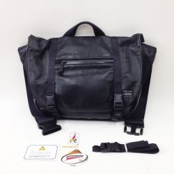 〇〇 PORTER ポーター ZOOM MESSENGER  メッセンジャーバッグ 107-08408 ブラック Bランク