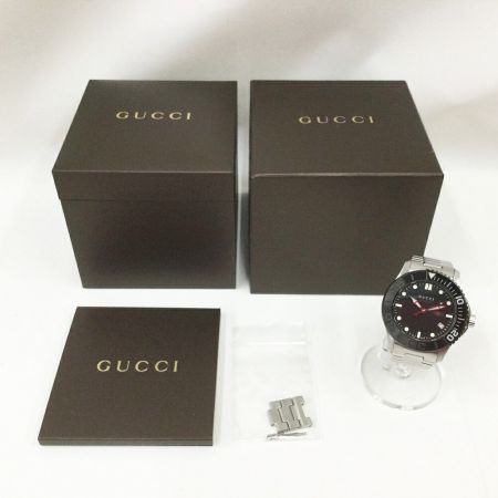  GUCCI グッチ メンズ腕時計 Gタイムレス MT2378 ブラック x シルバー
