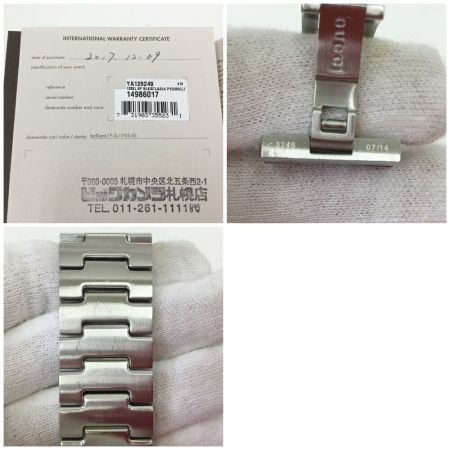  GUCCI グッチ メンズ腕時計 Gタイムレス MT2378 ブラック x シルバー