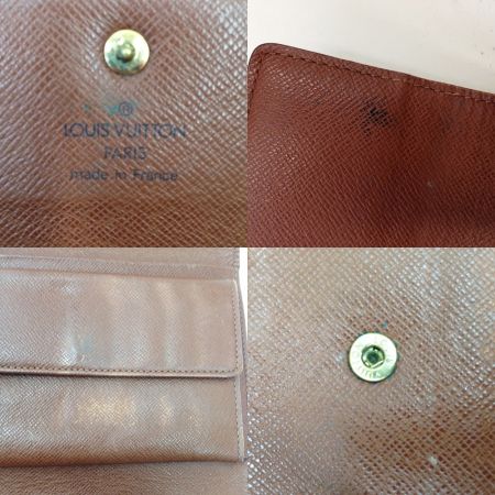  LOUIS VUITTON ルイヴィトン  モノグラム ポルトトレゾール・エテュイパピエ 二つ折り財布 財布 M61202