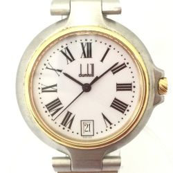 〇〇 dunhill ダンヒル 腕時計 15713 ホワイト x シルバー Cランク