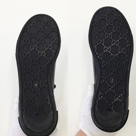  GUCCI グッチ レザー メンズ シューズ スニーカー 281009 ブラック