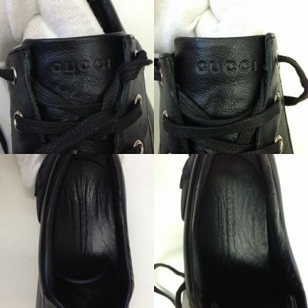  GUCCI グッチ レザー メンズ シューズ スニーカー 281009 ブラック