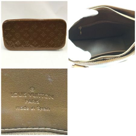  LOUIS VUITTON ルイヴィトン トートバッグ ヴェルニ モノグラム ヴェルニ ヒューストン ブロンズ M91122 ブラウン