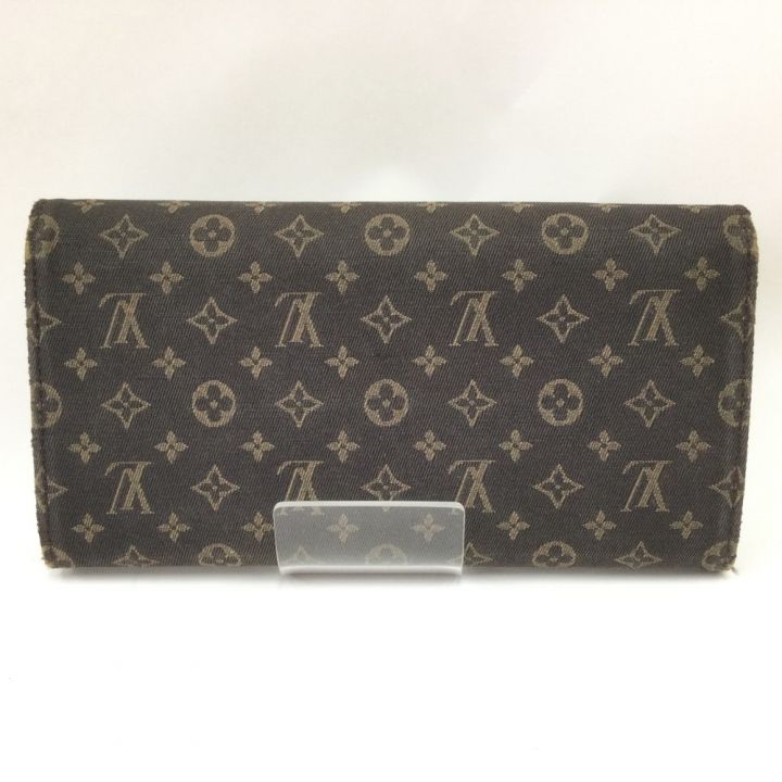 LOUIS VUITTON ルイヴィトン モノグラムミニラン ポルトフォイユサラ エベヌ 長財布 M95234  ブラウン｜中古｜なんでもリサイクルビッグバン