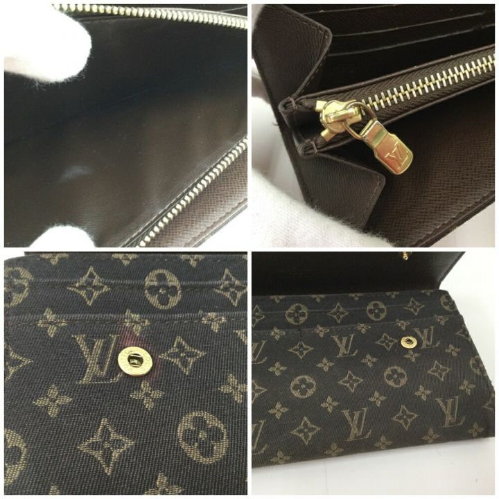 LOUIS VUITTON ルイヴィトン モノグラムミニラン ポルトフォイユサラ エベヌ 長財布 M95234  ブラウン｜中古｜なんでもリサイクルビッグバン