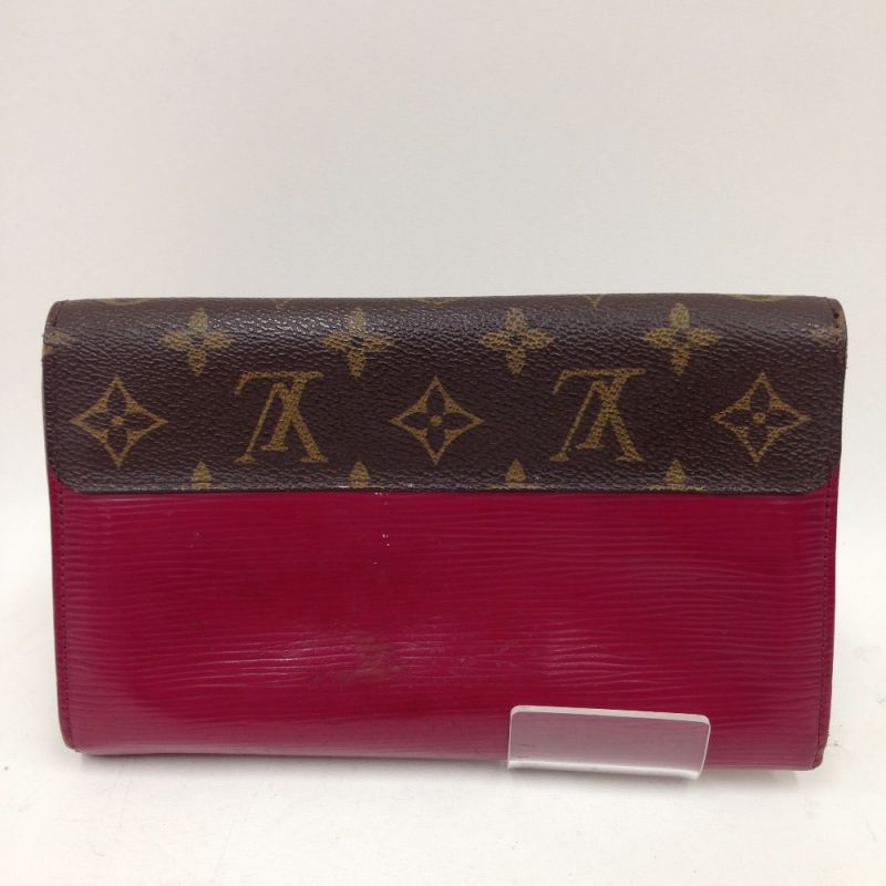 中古】 LOUIS VUITTON ルイヴィトン ポルトフォイユマリーローズ 長