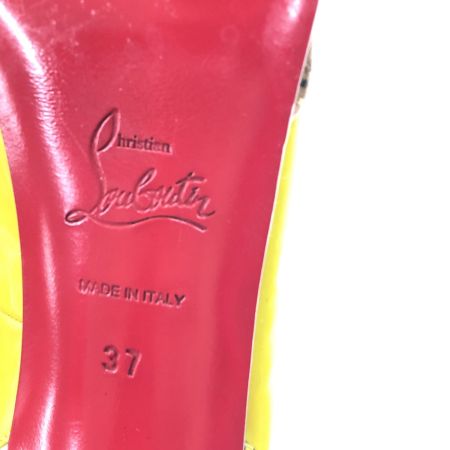  Christian Louboutin クリスチャンルブタン レディース ストラップサンダル イエロー 表記サイズ 37