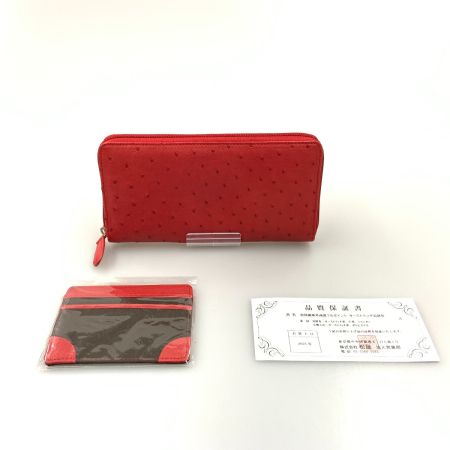  オーストリッチ オーストラウンド 財布 302-017 レッド