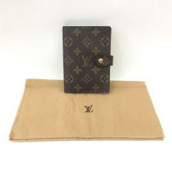 〇〇 LOUIS VUITTON ルイヴィトン 手帳カバー アジェンダPM モノグラム  R20005 ブラウン Bランク