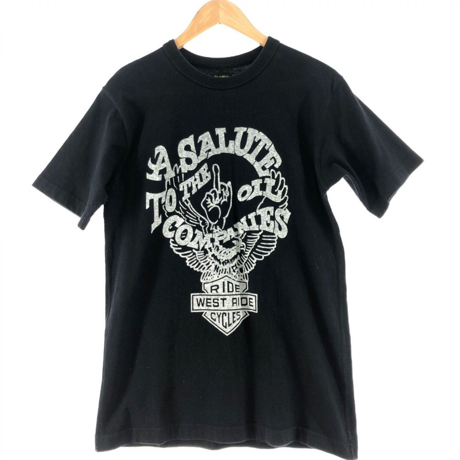 中古】 WEST RIDE ウエストライド メンズ Tシャツ サイズ36 ブラック B 
