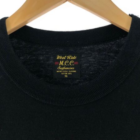  WEST RIDE ウエストライド メンズ Tシャツ サイズ36 ブラック