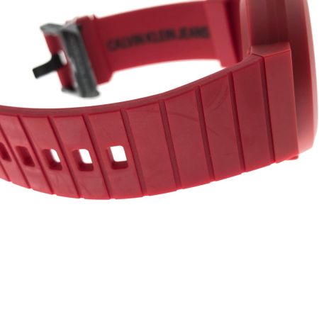  Calvin Klein jeans 腕時計 メンズ デジロック KAN51X ブラック x レッド