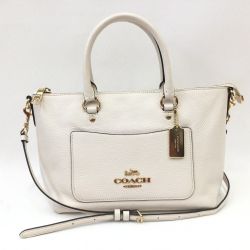 〇〇 COACH コーチ 2WAYバッグ F31466 アイボリー Bランク