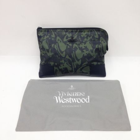  Vivienne Westwood ヴィヴィアン・ウエストウッド バッグ クラッチバッグ カーキ×ブラック x ブラック