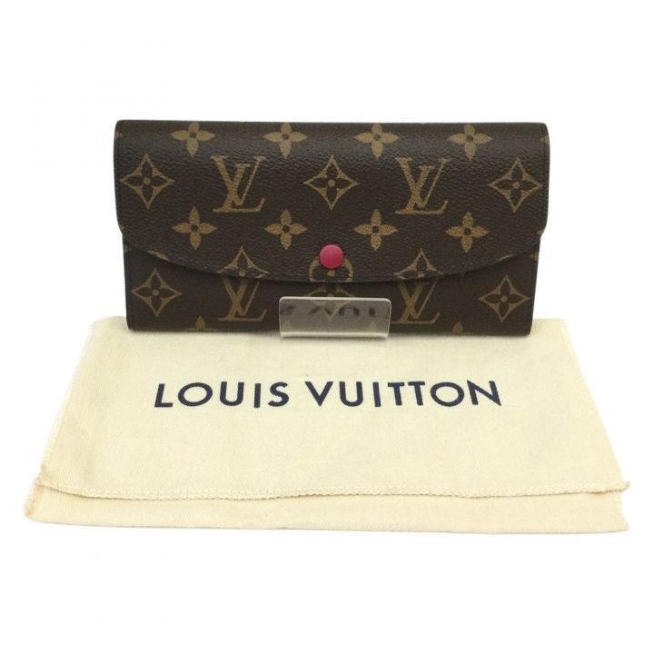 LOUIS VUITTON ルイヴィトン モノグラム ポルトフォイユ・エミリー 長財布 M60697 ブラウン｜中古｜なんでもリサイクルビッグバン