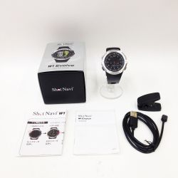 〇〇  SHOT NAVI W1 EVOLVE ゴルフナビ 腕時計タイプ 距離測定器 ブラック Aランク