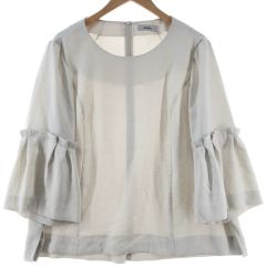 〇〇 Leilian レリアン レディース カットソー サイズ15+ アイボリー Bランク