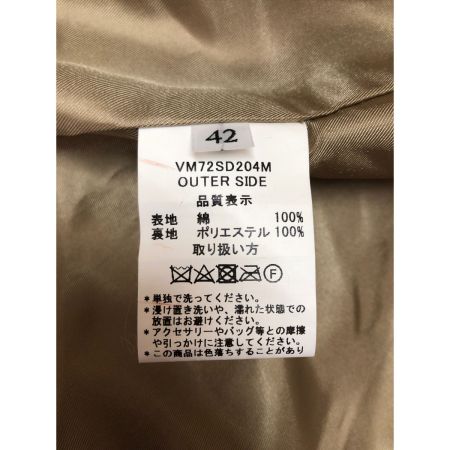  vincent et mireille メンズ 3WAY バルカラーコート サイズ42 ベージュ