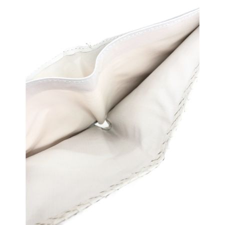   パイソン 蛇皮 ヘビ皮 二つ折り財布  ホワイト