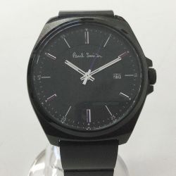 〇〇 Paul Smith ポールスミス 腕時計 1116-T020858 ブラック x パープル Aランク