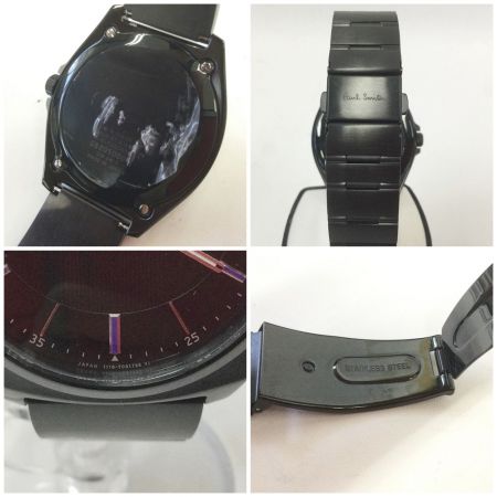  Paul Smith ポールスミス 腕時計 1116-T020858 ブラック x パープル