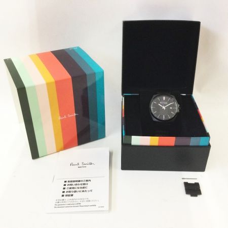  Paul Smith ポールスミス 腕時計 1116-T020858 ブラック x パープル