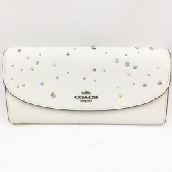 〇〇 COACH コーチ 長財布 F29442 ホワイト Bランク