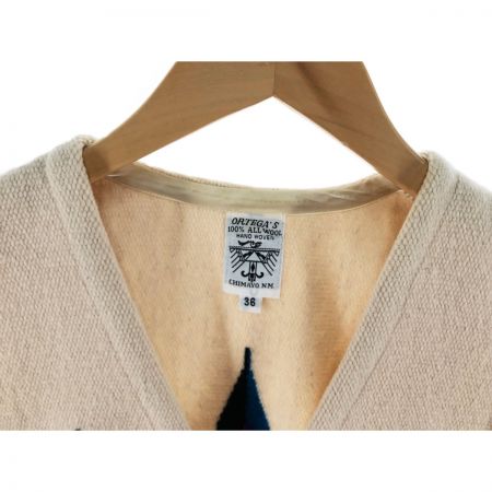  ORTEGA メンズ ベスト チマヨベスト サイズ36 アイボリー