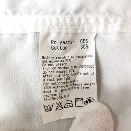  WEST RIDE ウエストライド メンズ シャツ 半袖シャツ サイズM ホワイト