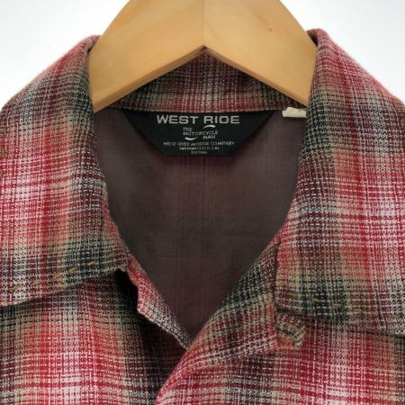  WEST RIDE ウエストライド メンズ シャツ 半袖シャツ サイズS レッド