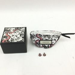 〇〇 GUCCI グッチ ピアス　インターロッキングG　Ag925　シルバー Aランク