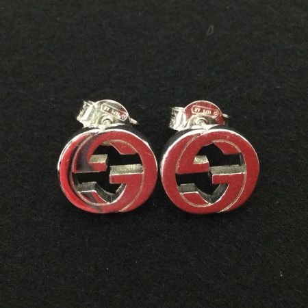  GUCCI グッチ ピアス　インターロッキングG　Ag925　シルバー