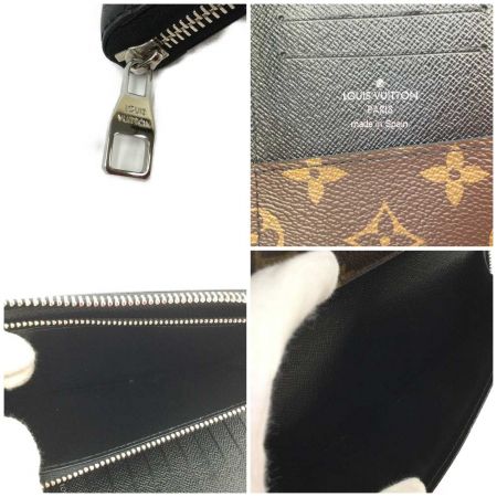  LOUIS VUITTON ルイヴィトン モノグラム マカサー ジッピーウォレット・ヴェルティカル 長財布 M60109 ブラウン