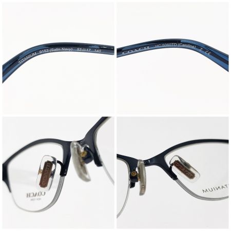  COACH コーチ メガネフレーム 53□17 140 5060TD ネイビー