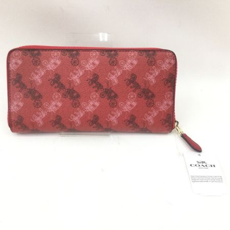  COACH コーチ ラウンドファスナー長財布 F87926 レッド
