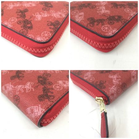  COACH コーチ ラウンドファスナー長財布 F87926 レッド