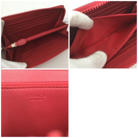  COACH コーチ ラウンドファスナー長財布 F87926 レッド