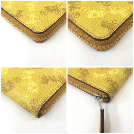  COACH コーチ ラウンドファスナー長財布 F87926 イエロー