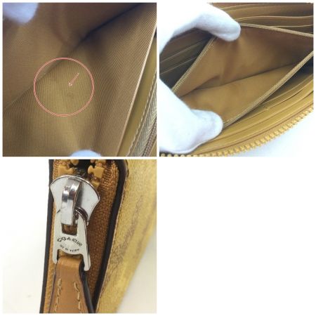  COACH コーチ ラウンドファスナー長財布 F87926 イエロー