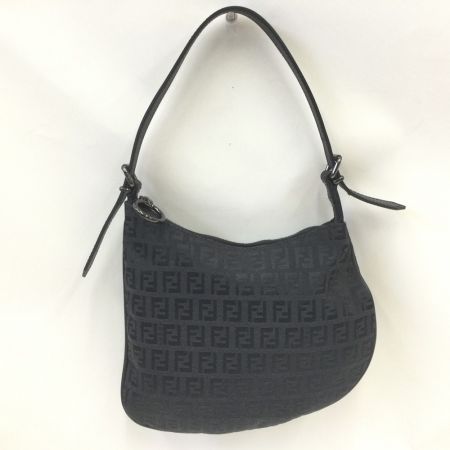  FENDI フェンディ ズッカ ミニショルダーバッグ 8BR248 ブラック