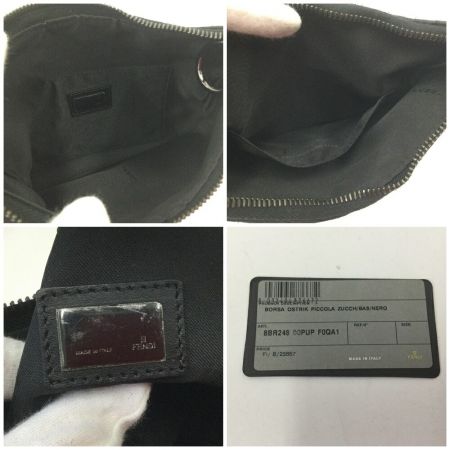  FENDI フェンディ ズッカ ミニショルダーバッグ 8BR248 ブラック