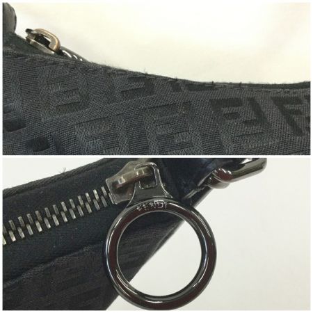 FENDI フェンディ ズッカ ミニショルダーバッグ 8BR248 ブラック